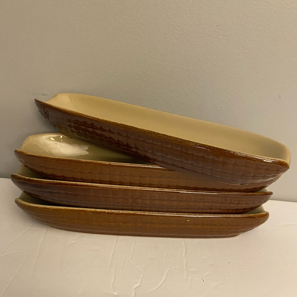 Vintage Ceramic Corn on the Cob dishes